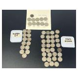 Assorted United States Coin Collection Including Buffalo Nickels and Lincoln Cent
