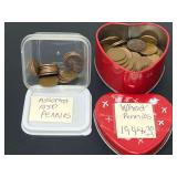 Assorted US Wheat Cent Penny Collection By Decade with 1943 Steel Cents