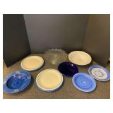 Small pedestal cake/pie server, serving bowl, lunch plates, and more. See pictures for details.