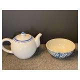 Home teapot, also includes a vintage Gibson bowl. See pictures for details.
