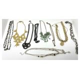 Assorted Fashion Necklaces Lot of Nine Pieces