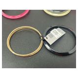 Assorted Fashion Jewelry Lot Including Earrings, Bracelets, Rings, and Bangles