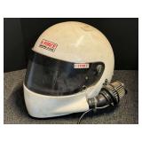 Racing helmet, please come and inspect this item to make sure it fits your needs. See pictures for details.