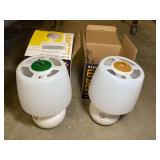 LED sensor lamps, set of two, both come in original boxes, working condition unknown. See pictures for details.