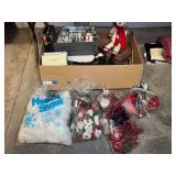 Assorted Holiday Decor and Christmas Ornaments