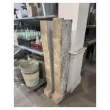 TWO (2) VERY LARGE WOODEN ANTIQUE CRAFTSMAN CORBELS
