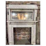 LARGE HEART PINE MANTEL - FEDERAL ERA FARMHOUSE - EARLY 1800