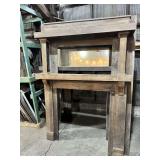 LARGE VICTORIAN DOUBLE OAK MANTEL - SALVAGED FROM 1890-1900 HOME