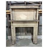 LARGE VICTORIAN DOUBLE OAK MANTEL - SALVAGED FROM 1890-1900 HOME