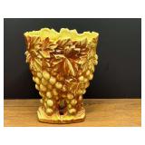 LR…Viintage McCoy pottery duotone grape cluster vase, likely from the 1950s. See pictures for details.