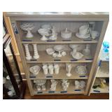 LR… Four shelf bookcase, items shown in pictures are sold in separate lots. See pictures for details.