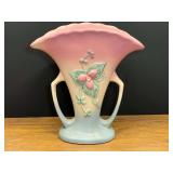 LR…Vintage Hull Pottery Wildflower Double-Handled Fan Vase, see pictures for details.