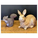 Garage… Squirrel and rabbit yard decor, two pieces, see pictures for details.
