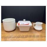 Kit...Assorted White Ceramic Tableware Pieces Including Hall and Porcelain China