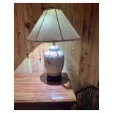 BR2…Vintage Chinese porcelain ginger jar table lamp, see pictures for details.