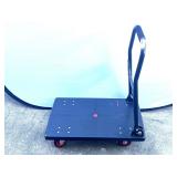 Garage… Platform dolly with fold down handle, see pictures or details.