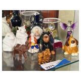 LR...Mixed Collection of Ceramic and Glass Animal and Figural Sculptures