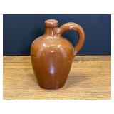 LR… Vintage stoneware artisan pottery jug, believed to be a small whiskey jug, see pictures for details.