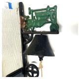 Garage…Vintage cast iron John Deere tractor dinner bell designed for wall or post mounting. See pictures for details.