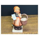 LR...Hummel Goebel Porcelain Figurine Young Girl with Letter and Basket