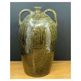 Kit...Chester Meaders Signed Glazed Pottery Jug with Handles