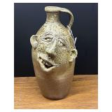 BR2…Whimsical Southern folk art face jug, see pictures for details.