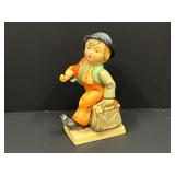 Garage…Vintage M.I. Hummel "Merry Wanderer" porcelain figurine, see pictures for details.