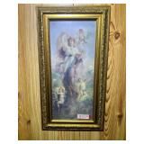 BR2…Ornately framed Art Nouveau print titled “Spring Fantasy” by the Austrian painter Hans Zatzka.