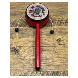 Bath…Vintage tourist souvenir hand twist rattle drum (often referred to as a monkey drum or pellet drum) from the Bahamas. see pictures for details.