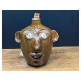 BR2…Southern folk art pottery face jug. See pictures for details.
