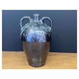 Garage… Grace Hewell dark alkaline-glazed stoneware double-handled jug, see pictures for details.