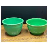 Kit...Two Fiesta Ware Turquoise Ceramic Bowls