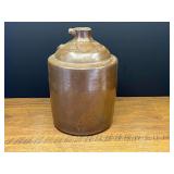 Garage…Antique stoneware jug made by the historic Georgia folk potter John D. Bishop (1864–1935). There is some chipping present, and the handle is broken. See pictures for details.