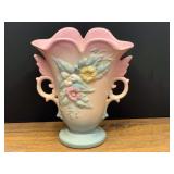 LR…Vintage Hull Art Pottery Wildflower Series double-handled vase. See pictures for details.