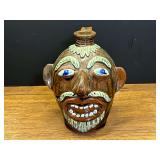 LR… Vintage whimsical ugly face stoneware jug, see pictures for details.