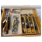 Kit...Utensil Drawer Assortment with Flatware, Knives, and Miniature Collectibles