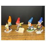 LR...Goebel Co-Boys Gnome Figurines Set of Four
