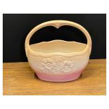 LR…Bintage Hull Pottery Mardi Gras/Granada (Model 65-8) handled basket from the 1940s. See pictures for details.