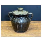 LR…Vintage, double handled artisan pottery, with lid from Cleater Meaders, see pictures for details.