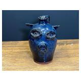 LR…Vintage folk art pig face jug, from Jamie and Stanley Ferguson Gillsville Georgia. See pictures for details.