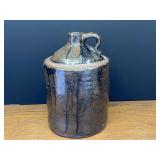 Garage…Antique stacker jug, loop handle is cracked, see pictures for details.
