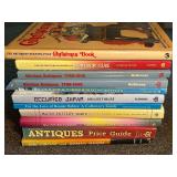 Garage… Assortment of collector, and guide books. Also includes “The Saturday Evening Post Christmas Book”. 11 pieces, see pictures for details.