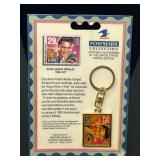 Elvis Presley Postmark Collection Commemorative Stamp Keychain