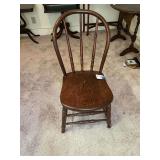 BR1…Antique bow-back/ hoop-back chair with spindled back, and turned legs. See pictures for details.