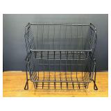 Garage… Coated wire stackable organizer bins, see pictures for details.
