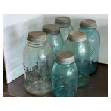 Garage… Vintage/antique canning jars, with lids, see pictures for details.