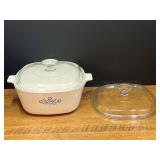 Kit...Corning Ware Blue Cornflower P-2.5-B 2.5 Quart Casserole Dish with Glass Lid