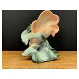 LR…Vintage 1950s Hull USA "Ebb Tide" (Pattern E-9) seashell and long-tailed goldfish pottery vase. See pictures for details.