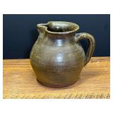 LR… Vintage signed, Lanier Meaders artisan pottery pitcher, see pictures for details.