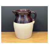 Garage… Two toned stoneware pitcher, see pictures for details.